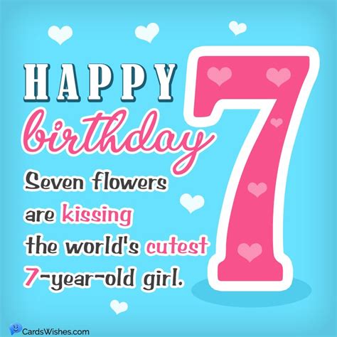 Happy 7th Birthday Wishes And Messages