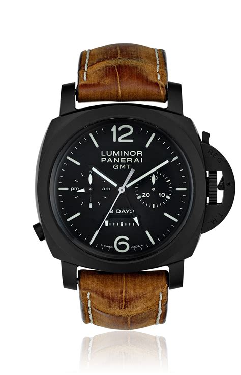 Panerai Luminor Gmt Monopulsante Black Ceramic Ref Pam 00317