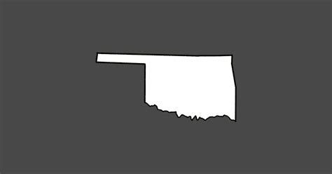 Oklahoma Blank Outline Oklahoma Sticker Teepublic