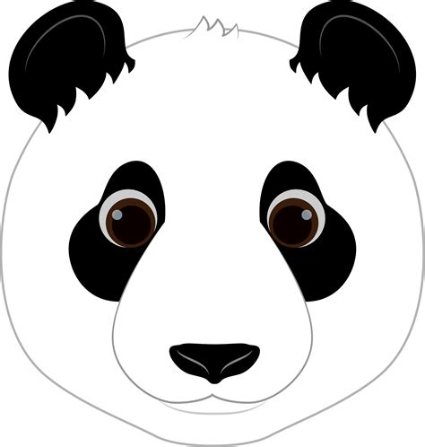 Cute Panda Head Clipart Free Panda Bear Head Clipart Free Clip