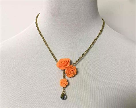 Final Fantasy 14 Coaplay Sweet Pea Flower Necklace Ffxiv Etsy