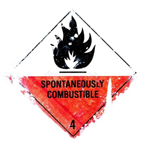 Spontaneously Combustible Stock Image Image 10480521