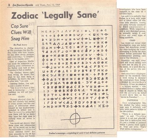 Zodiac Killer Cipher Setia