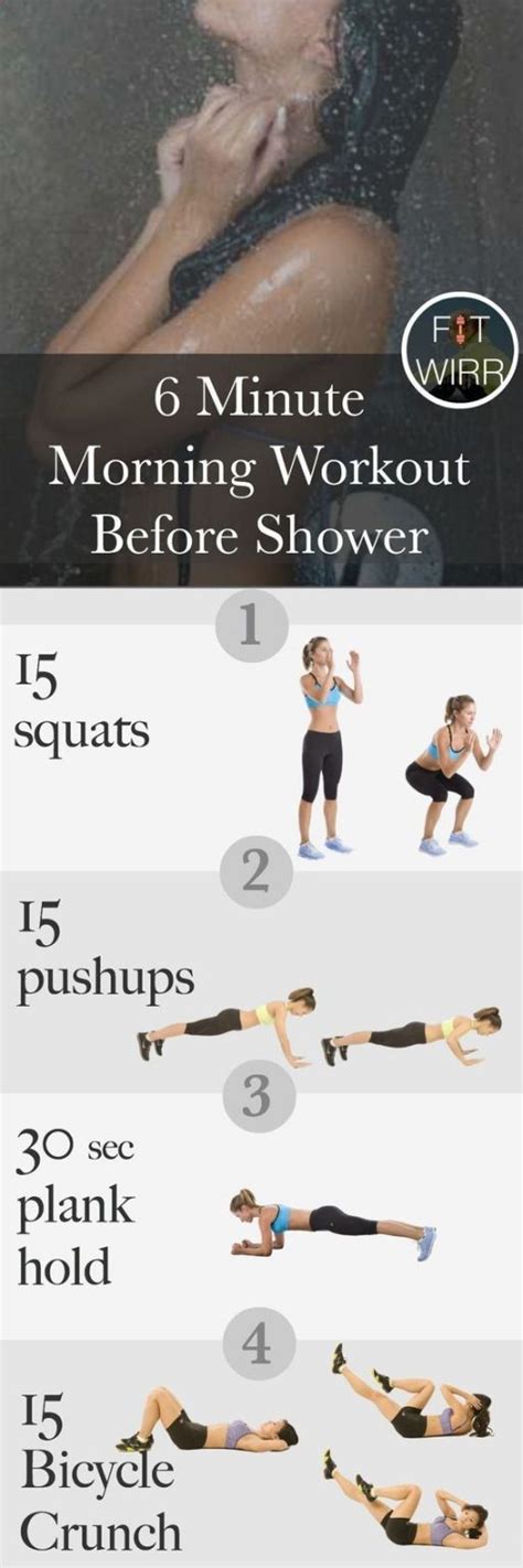 6 Min Morning Workout Routine To Get In Shape No Equipment Fitwirr