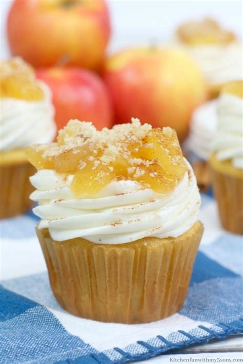 Apple Pie Cupcakes Recipe Kitchen Fun With My 3 Sons