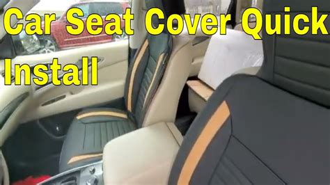 Car Seat Cover Installation Pu Leather Youtube