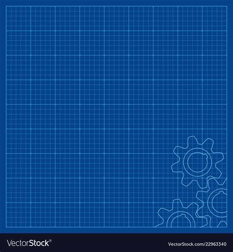Blueprint Lined Paper For Technical Drawings Vector Image