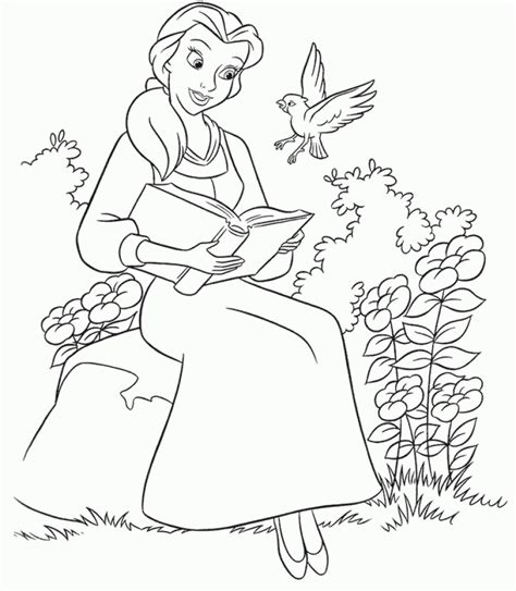 Get This Disney Princess Belle Coloring Pages Online 63258