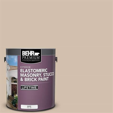 Behr Premium 1 Gal Pfc 27 Light Rattan Elastomeric Masonry Stucco