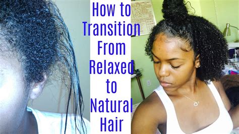 How To Transition From Relaxed To Natural Hair Youtube