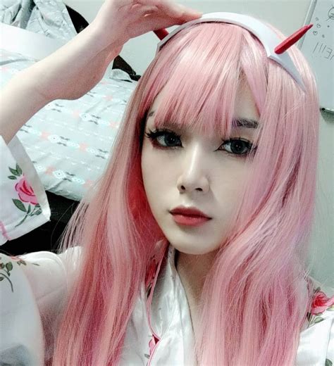 Darling In The Franxx Zero Two Straight Pink Anime Cosplay B5a