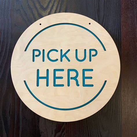 Pick Up Here Sign Business Sign Restaurant Sign Store Sign Etsy