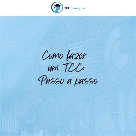 Como Fazer Um Bom Tcc