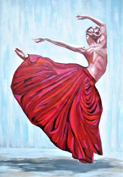 Contemporary Dancer 100 X 70 X 25 Cm 2020 Acrylic Painting By