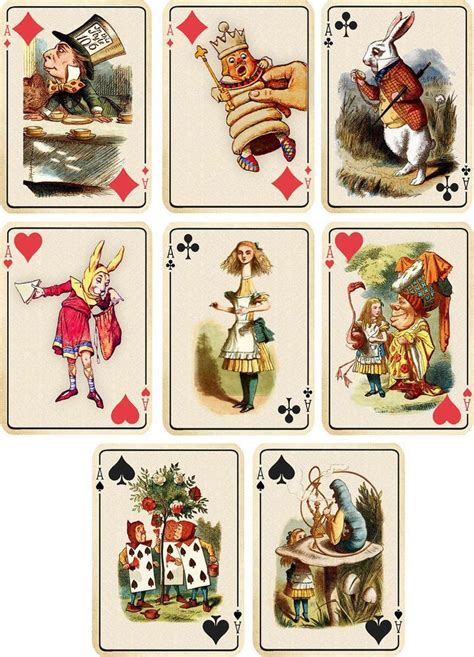 Free Printable Alice In Wonderland Playing Cards Printable