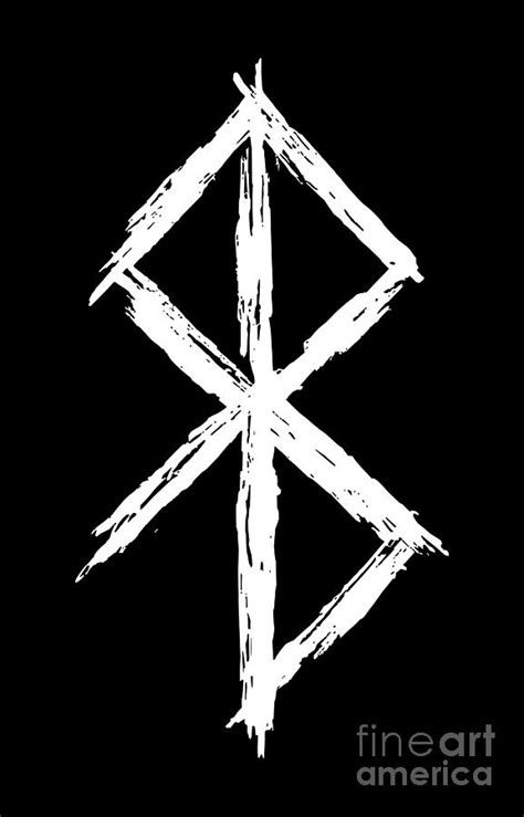 Bindrune Rune Peace Symbol Digital Art By Beltschazar Fine Art America