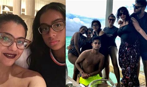 Kajol And Daughter Nysa Are Twinning In Bikinis See Their Photos Enjoying Beach Vacation In
