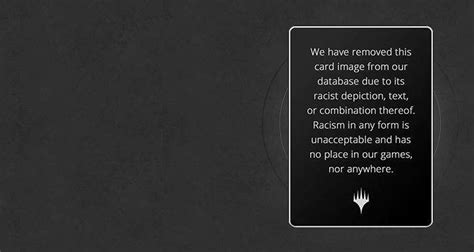 Magic The Gathering Bans Removes Racist Images And References From
