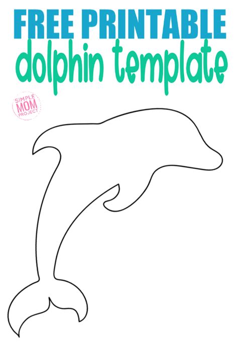 Free Printable Dolphin Template Ocean Animal Crafts Under The Sea