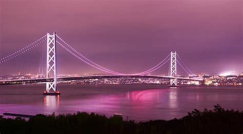 Nothing can compare how we felt when we drove across it; Pearl Bridge | Another shot of Akashi Kaikyo Bridge, the ...