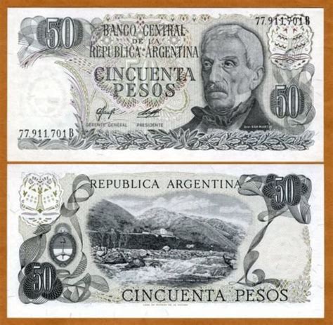 Jual Argentina 5 Pesos 1976 Jose De San Martin Di Lapak Anggita
