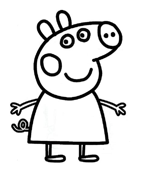 Il suo colore preferito è il. Peppa Pig disegni da colorare e storia del cartone animato ...
