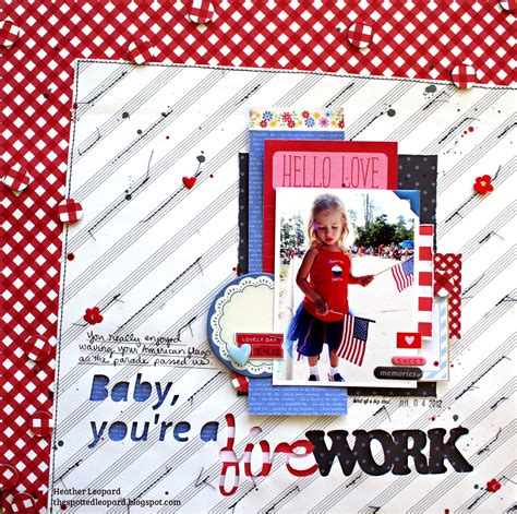 Heather Leopard Baby Youre A Firework Layout And Have A Blast Card Project