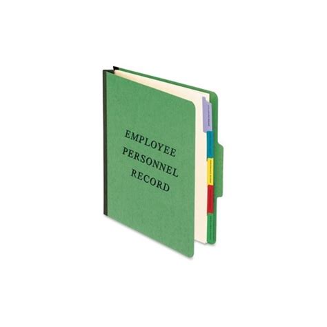 Product title pendaflex reinforced 2 expansion file jackets, assorted colors, letter, 10 per pack average rating: Tops Products Pendaflex Employee/Personnel Folders - PFXSER1GR