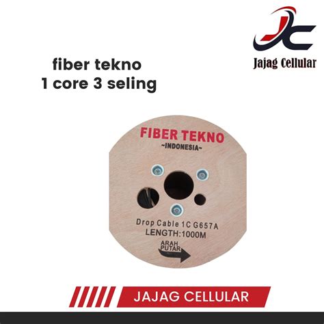 Jual DROP CORE KABEL FIBER OPTIK FIBER OPTIK 1 CORE 3 SELING FIBER TEKNO Shopee Indonesia