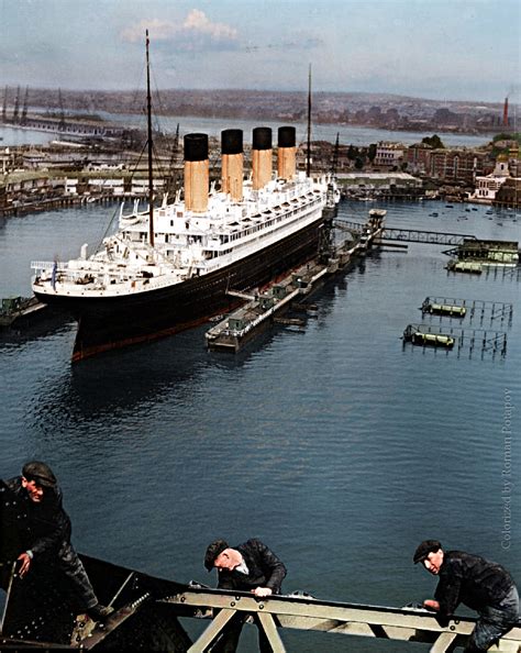 Photo From Titanic In Color Com Rms Titanic Titanic Ship Titanic Photos