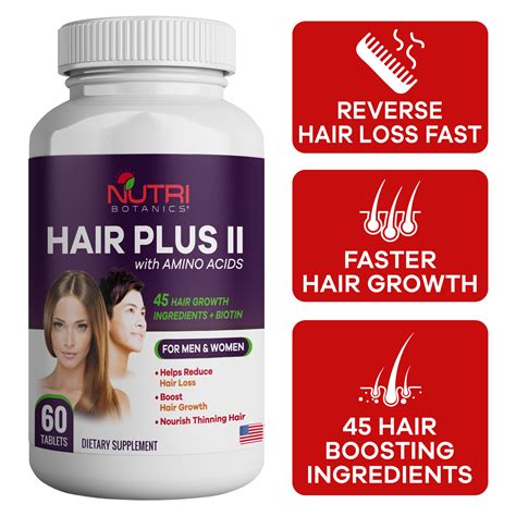 Nutri Botanics Hair Plus Ii With Amino Acids Stop Hair Loss Ntuc