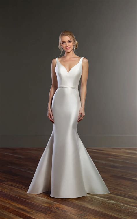Structured Wedding Dress With Double Back Straps Martina Liana