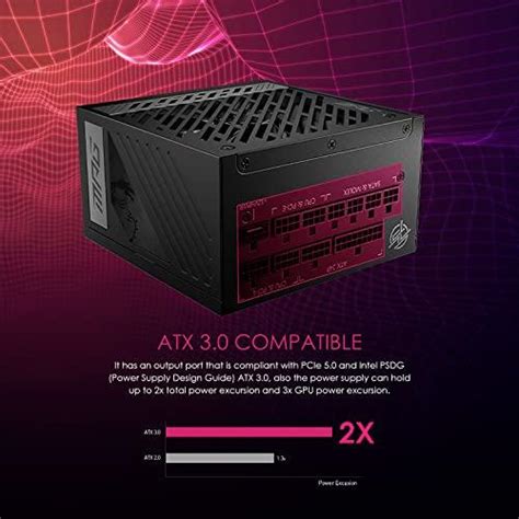 Msi Mpg A850g Pcie 5 Atx 30 Gaming Power Supply Full Modular 80