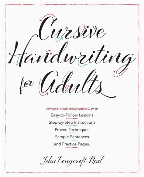 Cursive Handwriting For Adults Easy To Follow Lessons Step By Step