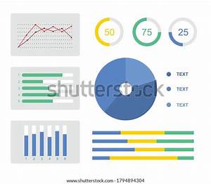 Design About Various Kinds Chart Diagrams Stock Vector Royalty Free