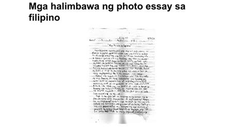 Research papers take time and effort. Example Ng Photo Essay Tagalog | invacation1st.org