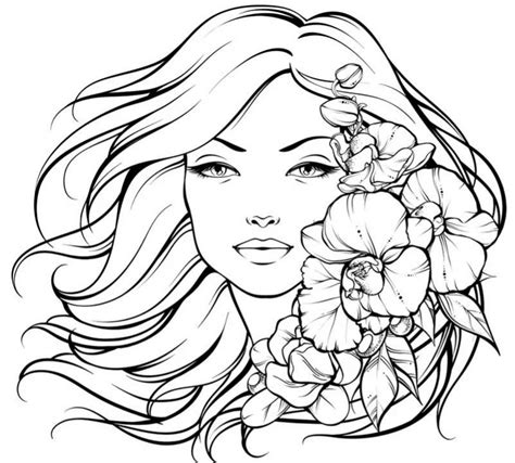36 Best Ideas For Coloring Beautiful Women Coloring Pages For Adults