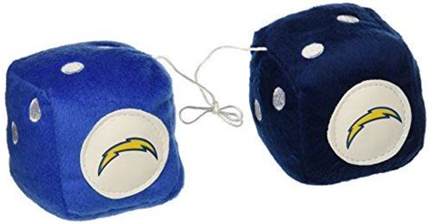 Los Angeles Chargers Fuzzy Dice Nfl Fan Gear San Diego Chargers Nfl