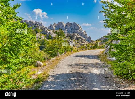 Famous Majstorska Cesta Road At Mountain Velebit Stock Photo Alamy