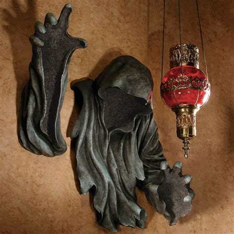 Grim Reaper Angel Of Death Wall Hanging Statue Scary