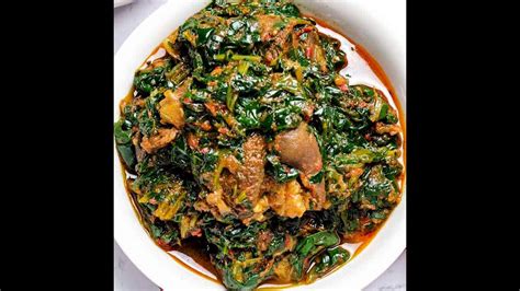 Vegetable stew is a very healthy stew for rice and yam, this is the simplest stew recipes and yet packed with rich flavour, it goes well with other staple foods aside yam and this vegetable stew is prepared with the nigerian spinach called efo shoko (green amaranth); Nigerian Vegetable Soup - Efo riro - Amunututu or ...