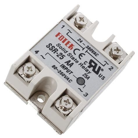 SSR 25AA 80 250V 25A Machinery Control AC Solid Module State Relays-in Relays from Home ...