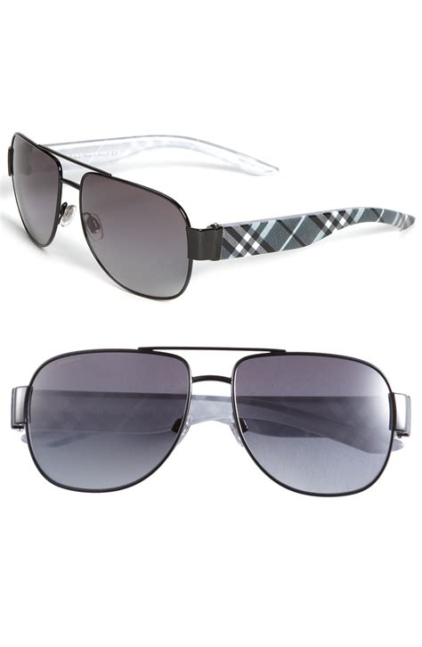 Burberry Check Print Aviator Sunglasses Nordstrom