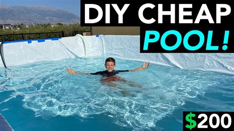 Diy Swimming Pool X Easy Cheap Youtube