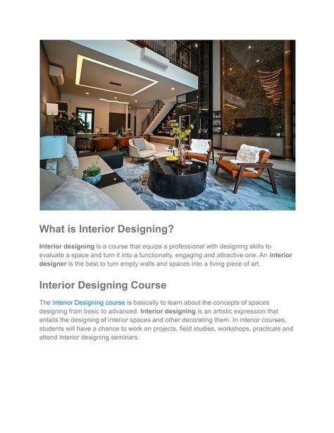 Ppt Interior Design Courses Eligibility And Details By Hamstech