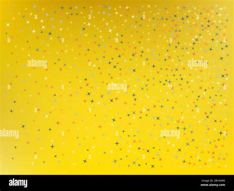 Yellow Color Background Stars Confetti Ordinary Colorific Mesh Stars