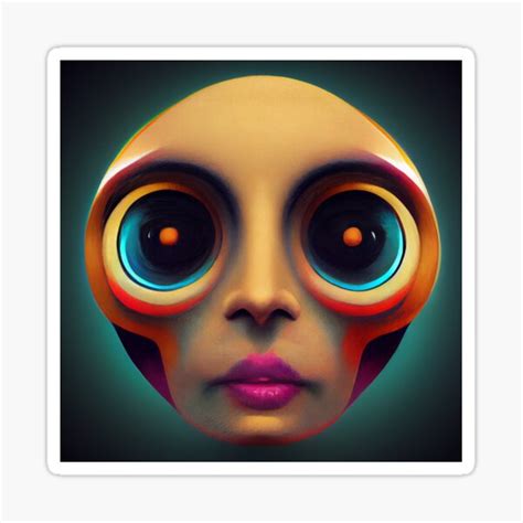 Aliena Facies Sticker For Sale By Josef Henry Redbubble