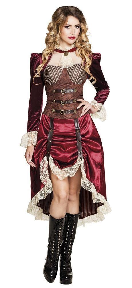 Lady Steampunk Damen Kostüm Viktorianisches Kleid Für Karneval