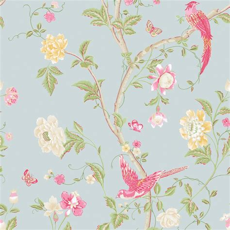 Graham And Brown Wallcoverings 56 Sq Ft Laura Ashley Summer Palace Duck