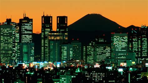 Japan Mount Fuji Tokyo World Cities Architecture Buildings Skyscraper